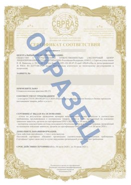 Образец Сертификат СТО 01.064.00220722.2-2020 Тайшет Сертификат СТО 01.064.00220722.2-2020 